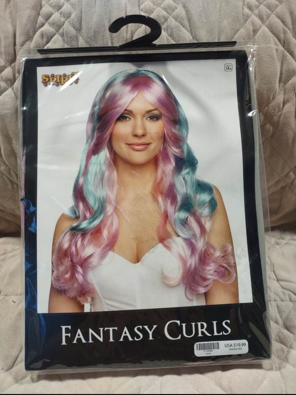 Spirit Rainbow Pastel Wave Wig for Halloween